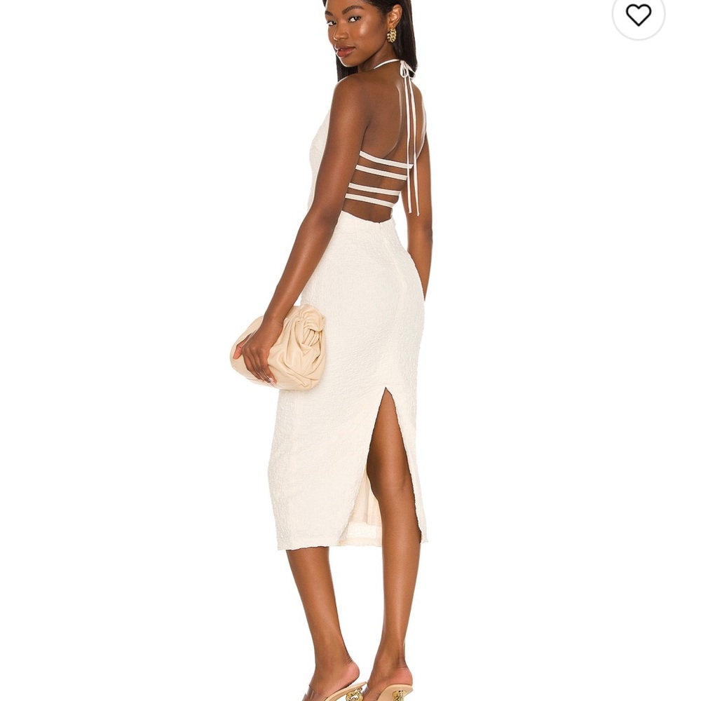 Revolve L’ academie cream dress NWT